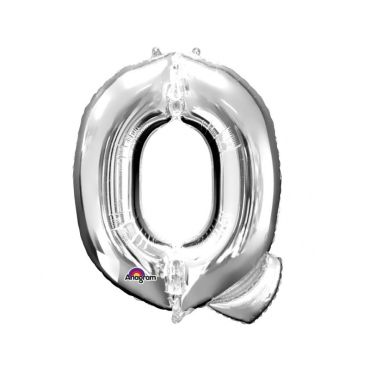 Méga Ballon Hélium - Lettre Q - Argent
