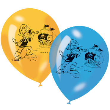 6 Ballons de Baudruche - Collection Pirate