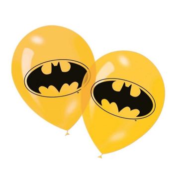 6 Ballons de Baudruche Batman