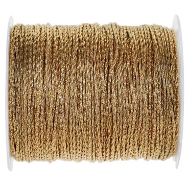 Cordon métallisé décoratif 1 mm x 20 m pour décoration de fête | jourdefete.com