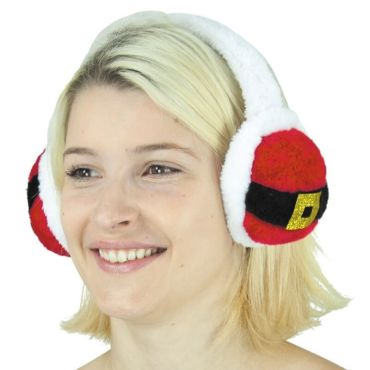 Cache-Oreilles en Fausse Fourrure -  Père Noël