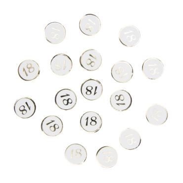 Confettis de table blancs avec l'âge en chiffres dorés pour décoration de fête d'anniversaire | jourdefete.com Confettis de table blancs avec l'âge en chiffres dorés pour décoration de fête d'anniversaire | jourdefete.com