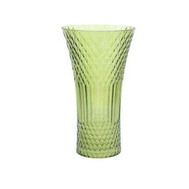 Vase en verre vert sauge texturé pour décoration de mariage et baptême | jourdefete.com