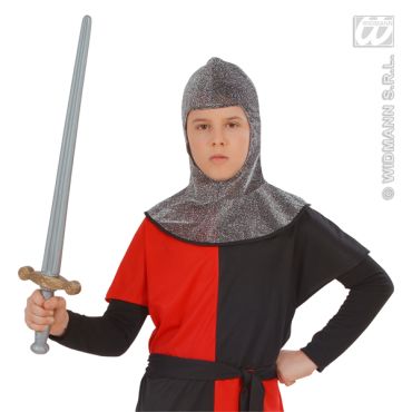 Accessoire de Déguisement Bonnet en Cotte de Maille pour Enfant