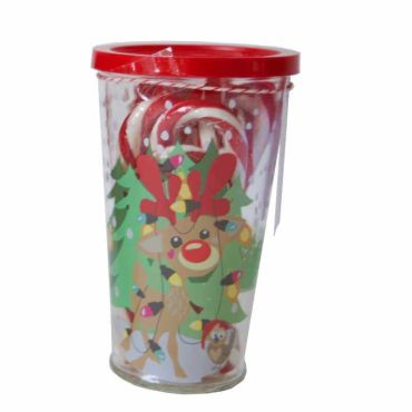 Verre Remplis de Candy Canes - Renne