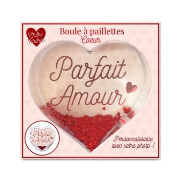 Une superbe boule à paillettes en forme de cœur à offrir le soir de Saint-Valentin | jourdefete.com