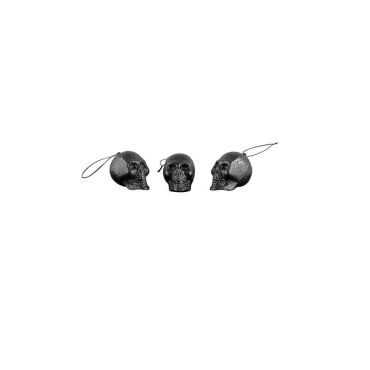 3 crânes noirs à paillettes | jourdefete.com
