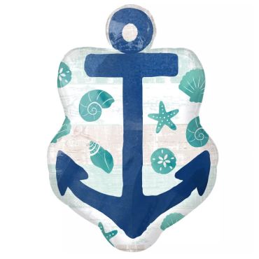 ballon supershape™ ancre marine de 76 cm | jourdefete.com