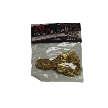 sachet 20 doublons dorés | jourdefete.com
