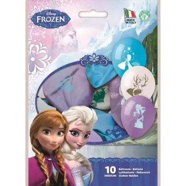 sachet 10 ballons reine des neiges | jourdefete.com