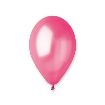 10 ballons métallisés fuchsia de 25 cm | jourdefete.com