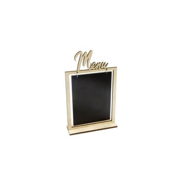 ardoise en bois menu | jourdefete.com