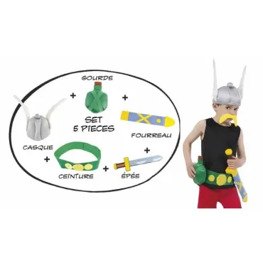Set de déguisement d'Astérix en 5 pièces pour enfant | jourdefete.com