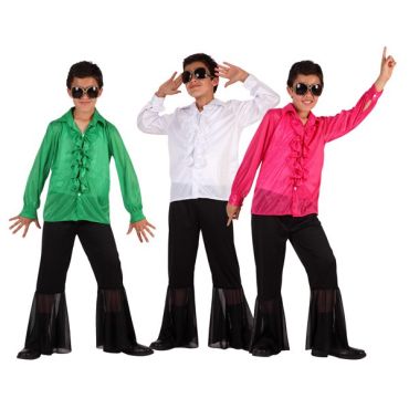 Déguisement Disco Garçon-Rose -5/6 ans Déguisement Disco Garçon-Rose -5/6 ans