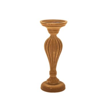bougeoir baroque en velours kaki grand modele | jourdefete.com