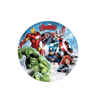 8 assiettes en carton avengers