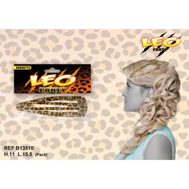 Barette géante - Collection léopard