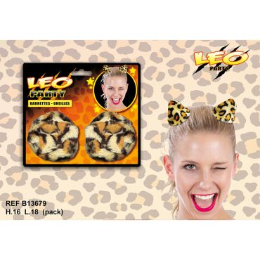 Barettes oreilles - Collection léopard