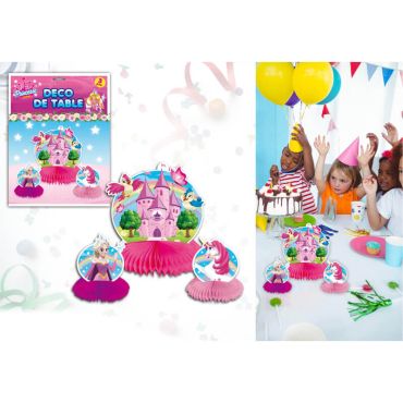 3 Centres de table décoratifs P'tite Princesse