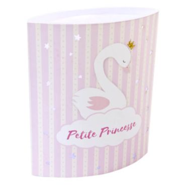 Centre de Table avec LED - Baby Shower - Cygne Rose | jourdefete.com