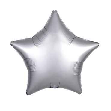 Ballon Hélium Etoile Satiné Argent