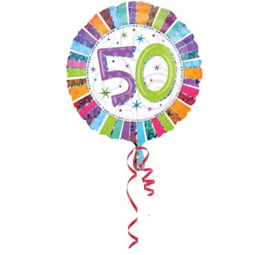 Ballon 50 Ans à Hélium Etoiles Scintillantes Ballon 50 Ans à Hélium Etoiles Scintillantes