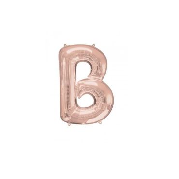 Méga Ballon Hélium - Lettre B -  Rose Gold