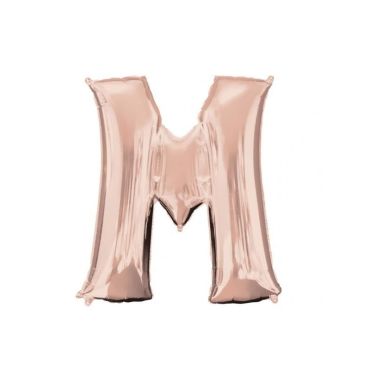 Méga Ballon Hélium - Lettre M - Rose Gold Méga Ballon Hélium - Lettre M - Rose Gold