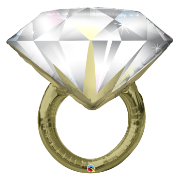 Ballon Métallique Hélium - Bague en Diamant