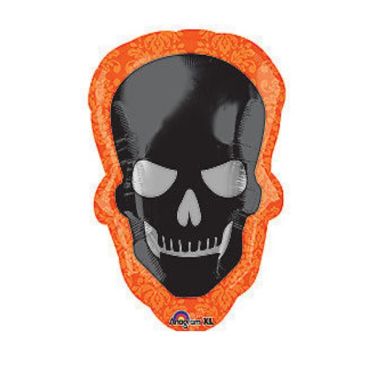 Ballon Hélium Halloween Tête de Mort 