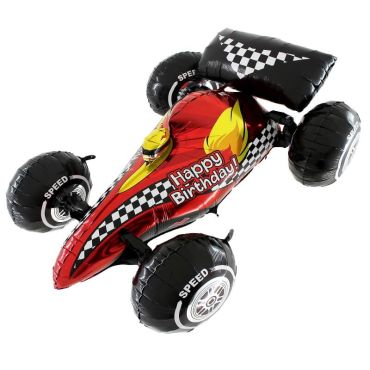 ballon aluminium voiture de course 3D de 91 cm | jourdefete.com 