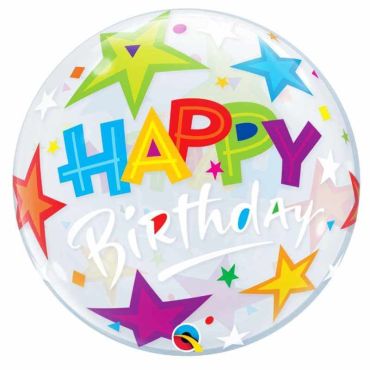 Ballon Hélium Bubble "Happy Birthday" Ballon Hélium Bubble "Happy Birthday"