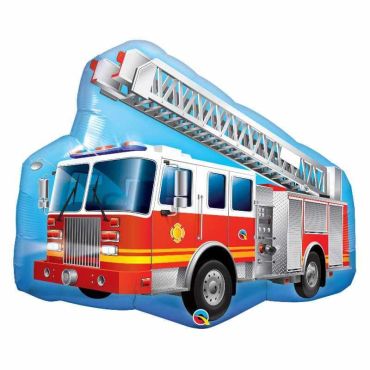 Ballon Hélium Camion de Pompier - 90 cm