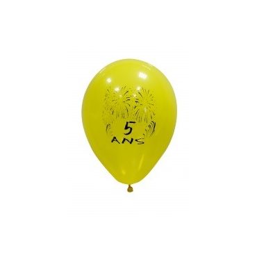 Ballons de Baudruche Anniversaire 5 ans