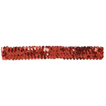 Bandeau à Sequins Rouge