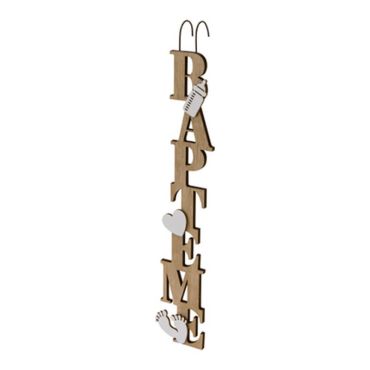 Suspension en bois - Baptême | jourdefete.com
