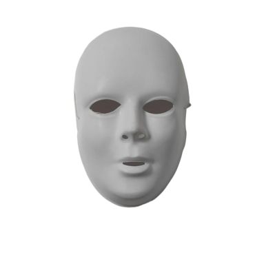 Masque blanc avec front à décorer mixte | jourdefete.com