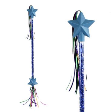 Bâton majorette - Etoile - Bleu 56cm
