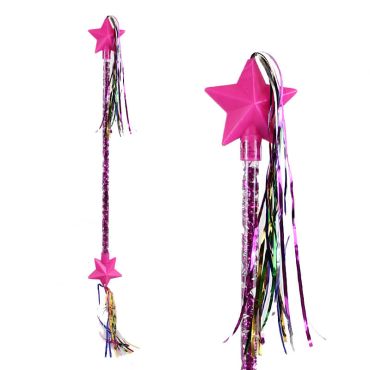 Bâton majorette - Etoile - Rose 56cm