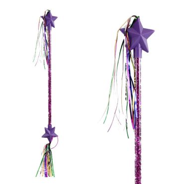 Bâton majorette - Etoile - Violet 56cm