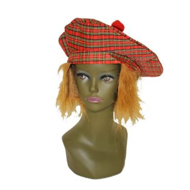 beret-ecossais-tartan-perruque | jourdefete.com