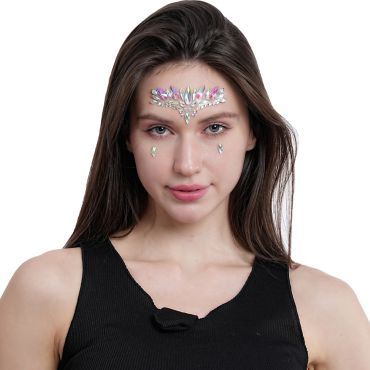 bijoux de visage modèle multicolore