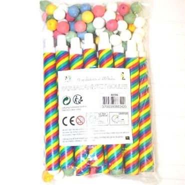Blister Cotillons - 10 Sarbacanes et 200 boules | jourdefete.com Blister Cotillons - 10 Sarbacanes et 200 boules | jourdefete.com