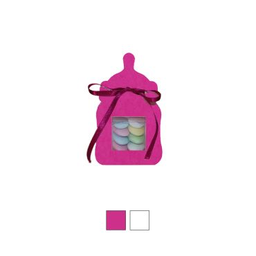 Boîte à dragées biberon collection "Vitamine" - Coloris au choix