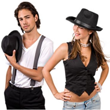 chapeau noir mafia