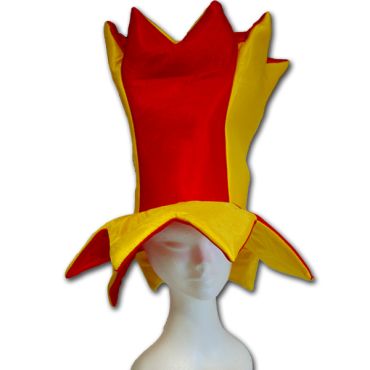 Chapeau de Bouffon Jaune et Rouge