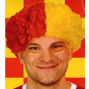 Perruque clown rouge et jaune Perruque clown rouge et jaune