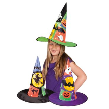 Chapeau de Sorcière Enfant coloris au choix
