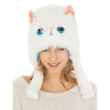 Bonnet Chat - Blanc | jourdefete.com Bonnet Chat - Blanc | jourdefete.com
