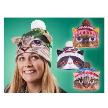 bonnet-rigolo-chat-tricot-drole | jourdefete.com